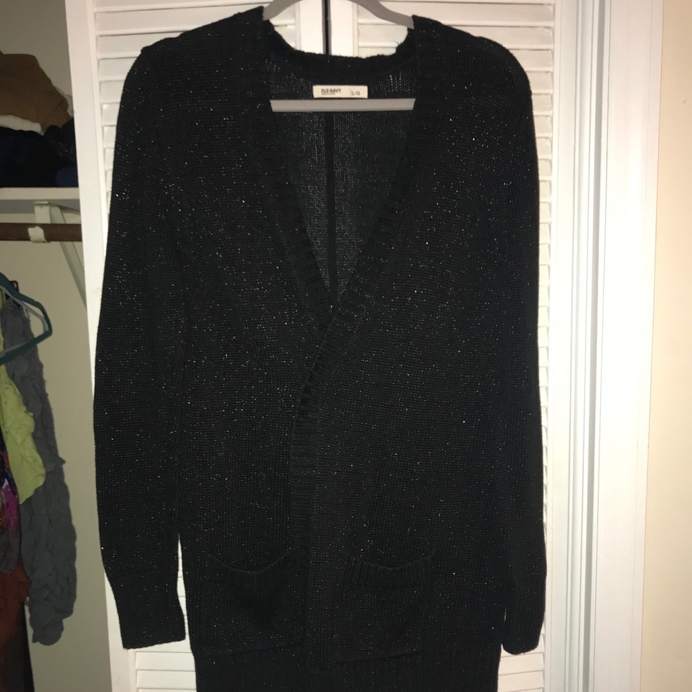 Black sparkly Old Navy Cardigan